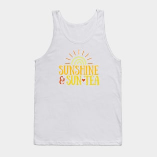 Sunshine & Sun Tea - Summer Iced Tea Tank Top